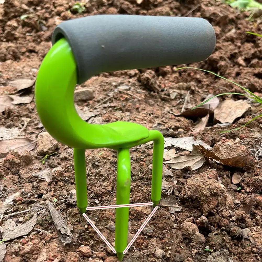 

3 Claws Garden Soil Loosening Scarifying Open Land Outdoor Harrow Hand Agricultural Turning Loosening Tools Soil Device A0N1