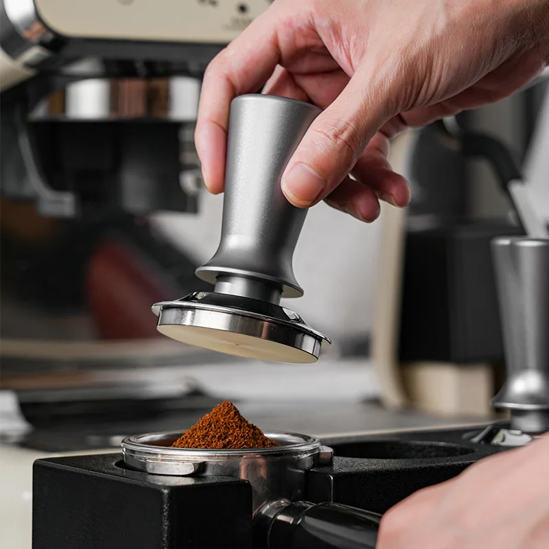 

51mm/53mm/58mm Powder Hammer Pressing Stainless Steel Espresso Coffee Tamper 30lb Spring Loaded Coffeeware Accessories