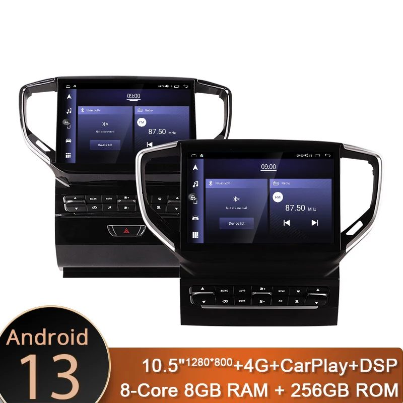 10 5-дюймовый автомобильный мультимедийный плеер Android 13 для Maserati Ghibli 2014-2021 GPS-стерео