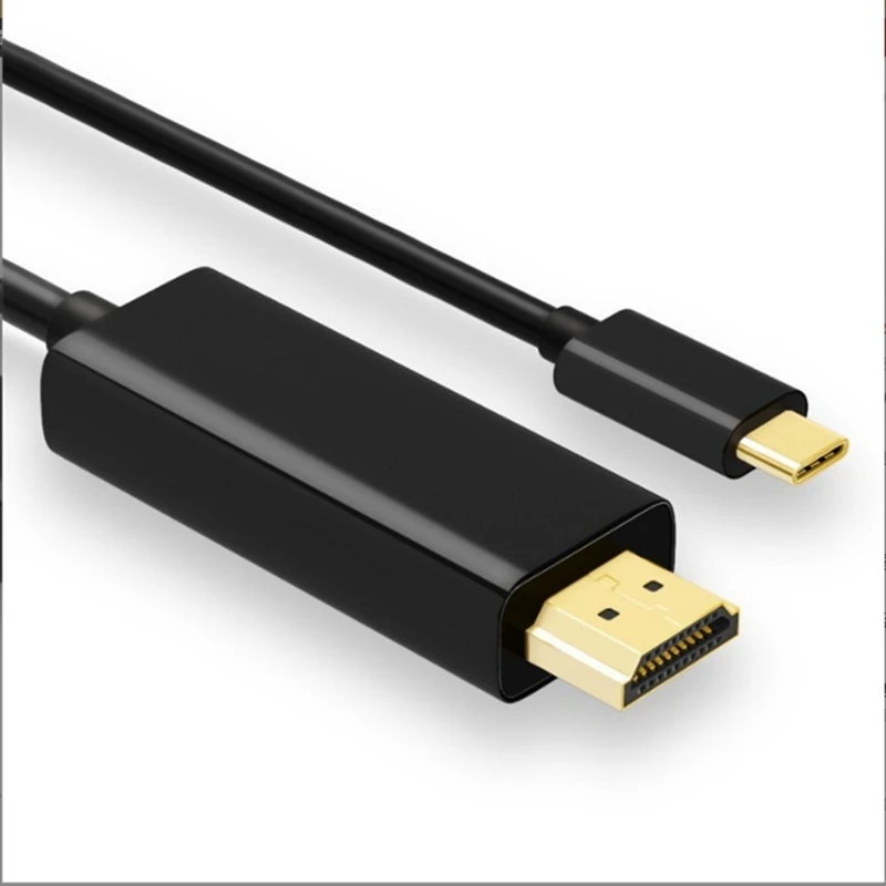 

Кабель для преобразования USB Type-C в HDMI-совместимый кабель для преобразования Type C в HDMI-совместимый кабель для преобразования 1080P 4K 1,8 м