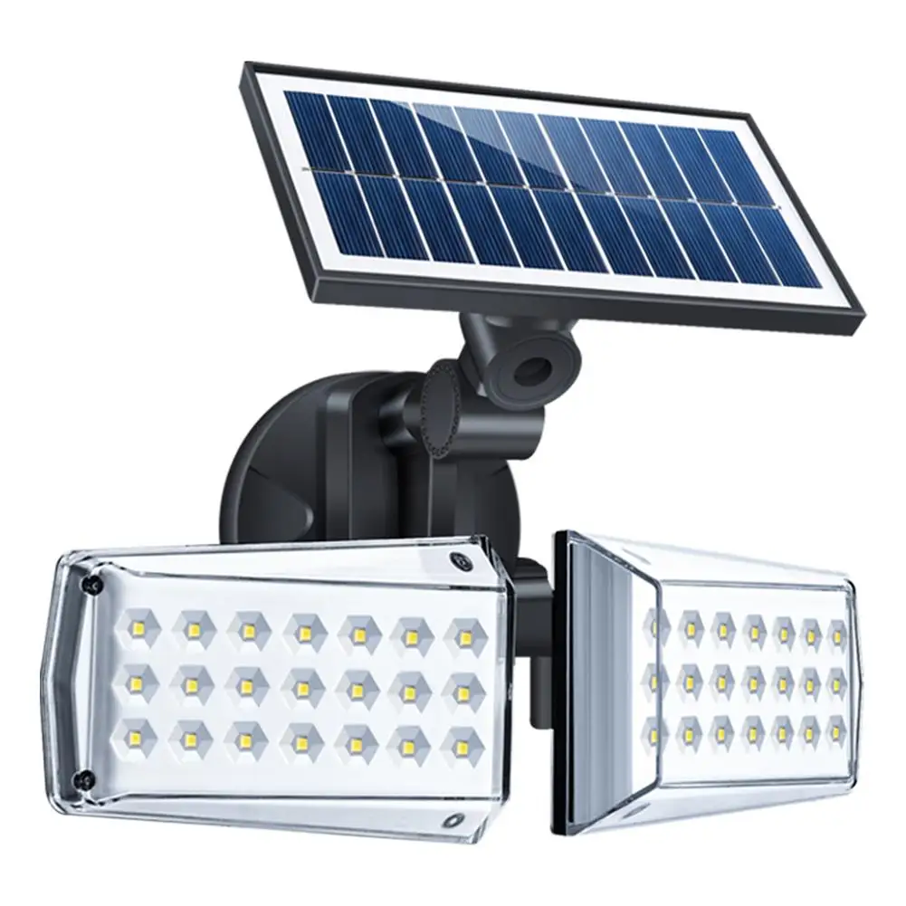 42 LED Outdoor Solar Wall Light IP65 6000-6500K Waterproof Infrared Motion Sensor...