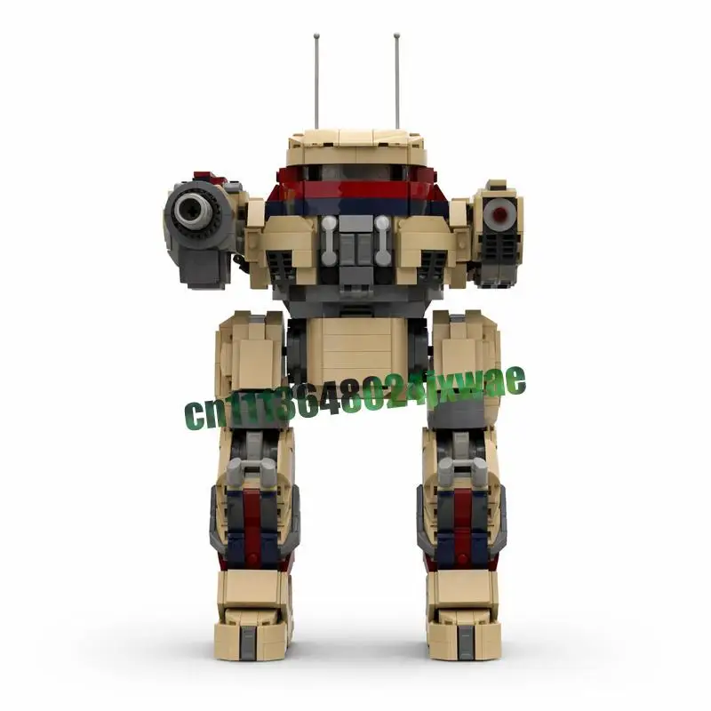 Фото Конструктор Urbanmech 1577 деталей: научно-фантастическая модель робота-меха для самостоятельной сборки, креативная игрушка для коллекции, головоломка для демонстрации, подарки на день рождения №3