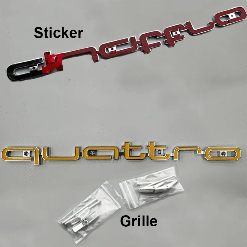 

Для Quattro ABS Автомобильная эмблема Внешняя A5 A7 A8 Q7 RS6 Q3 Q5 RS7 A6 A3 A4 RS3 RS4 RS5 Значок Передняя решетка Наклейка Логотип Аксессуары
