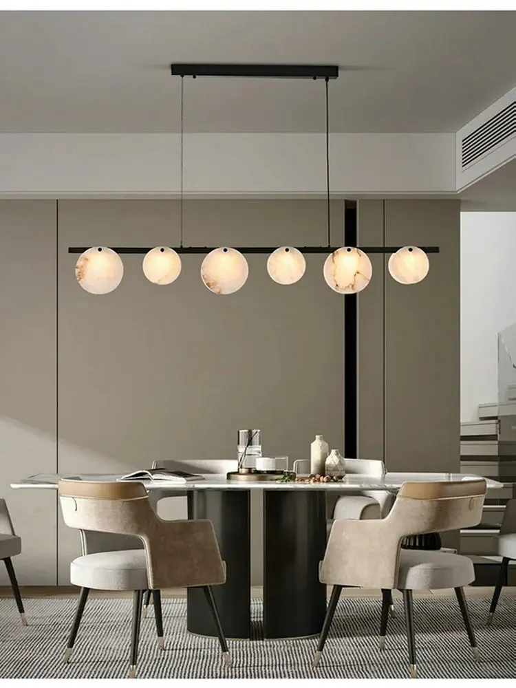 Скандинавский уникальный товар длинная светодиодная Подвеска из латуни под