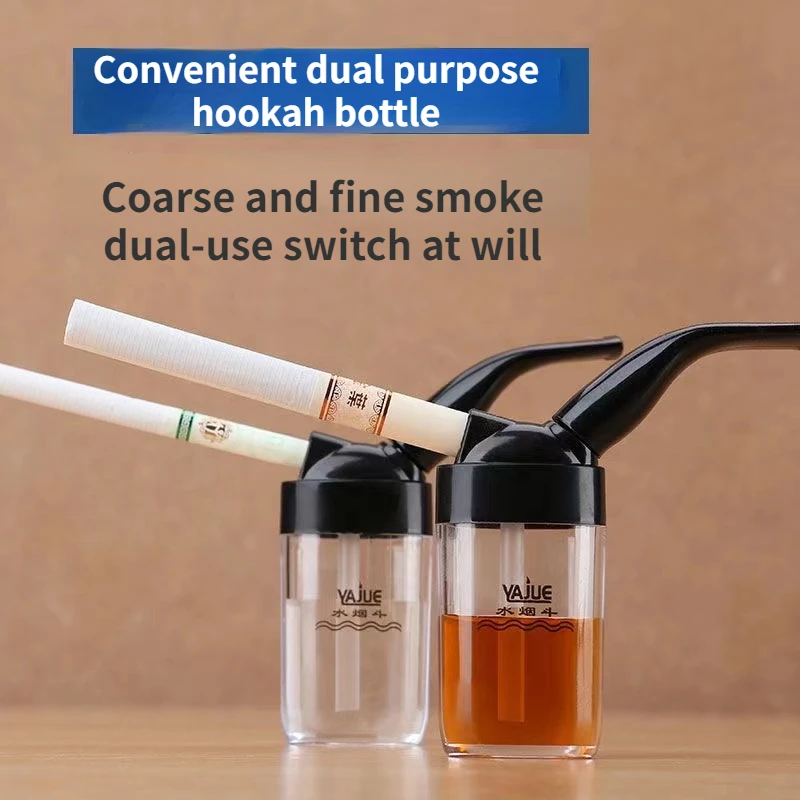 

Mini curved water pipe filter filtered cigarette holder detachable Recyclable Smoking filter washable water pipe kettle Men Gift