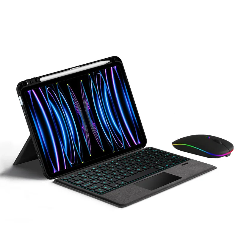 

Клавиатура с подсветкой для iPad Pro 11 2022 2021 2020, магнитная клавиатура для iPad Pro 11 4-го поколения, испанская, Корейская, французская, Арабская, русс...
