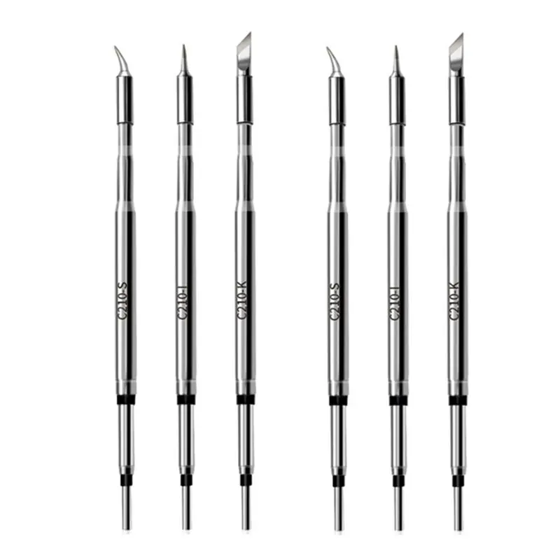 ABUL 6 шт. Сварочные наконечники C210 для паяльника T1 Max