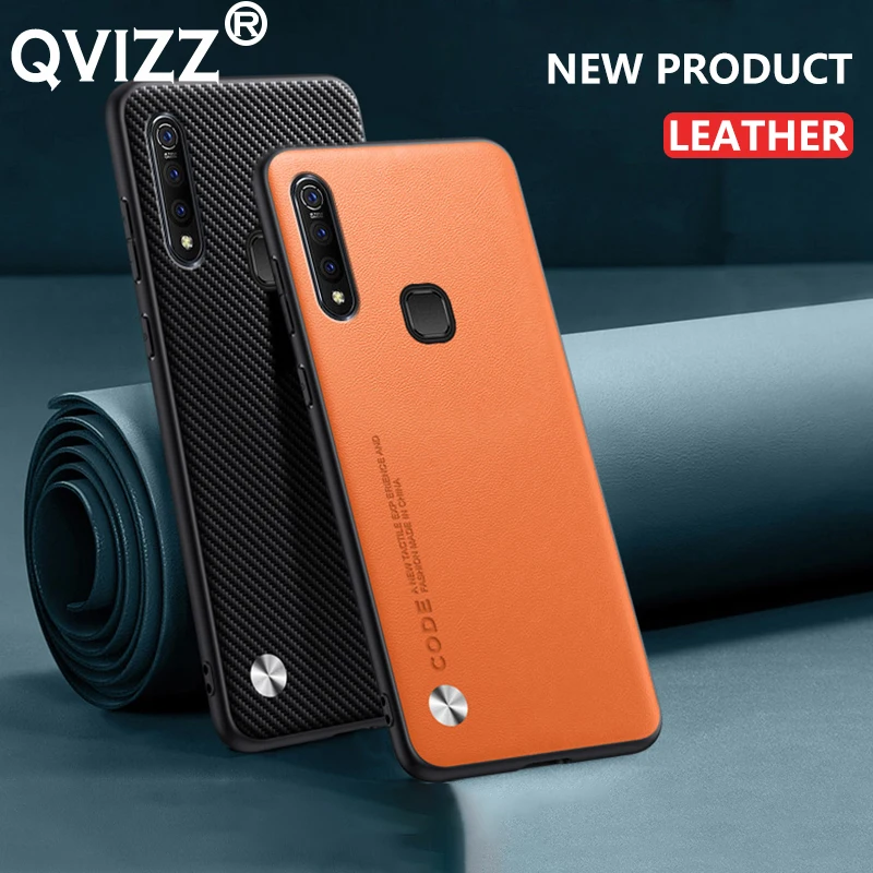 

Luxury Leather Case for Samsung Galaxy A54 Carbon Fiber Soft Edges Hard Back Armor Shockproof Phone Cover SamsungA54 GalaxyA54