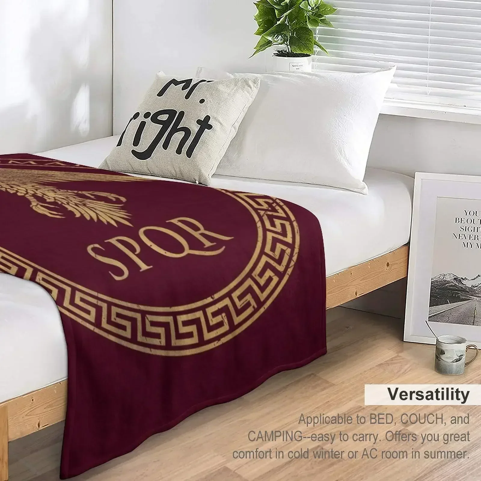 Senatus Populusque Romanus - эмблема орла V01 одеяло зимние постельные кровати клетчатые