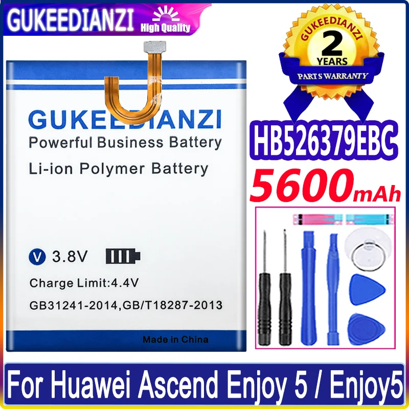 

New HB526379EBC 5600mAh Battery For Huawei Honor 4C Pro Honor4C Y6 Pro Honor Play 5X Holly 2 Plus TIT-AL00 CL10 TIT-L01 TIT-U02