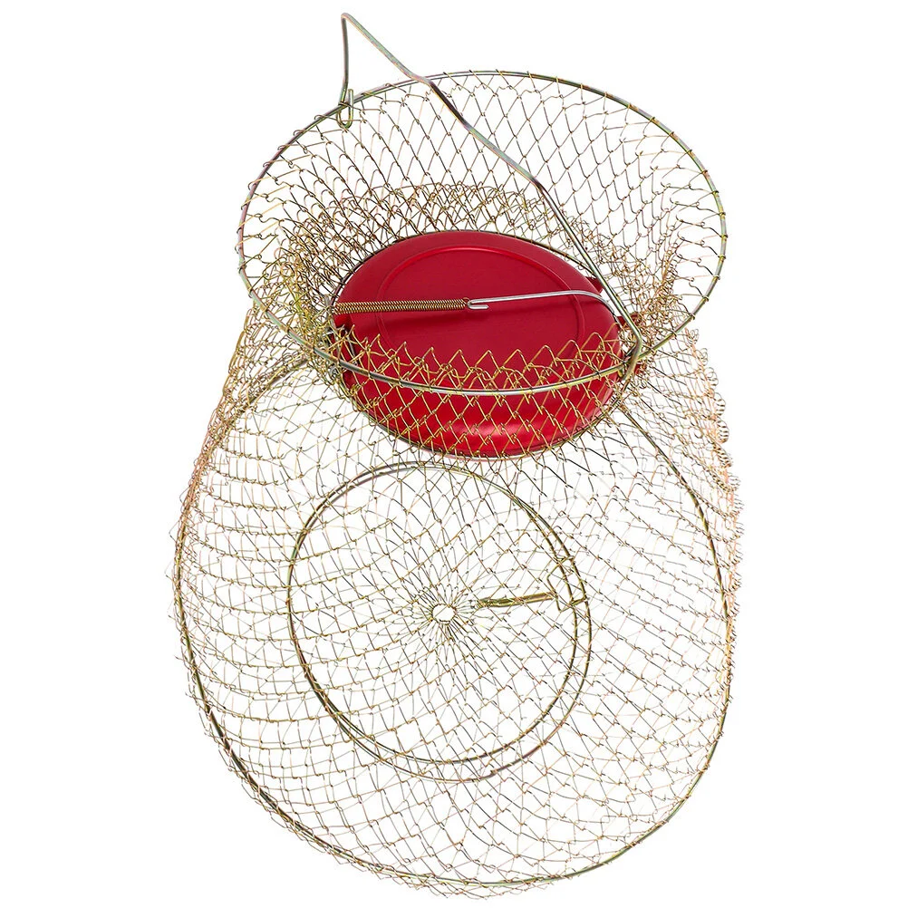 

Fishing Netting Metal Fish Guard Portable Fish Catching Cage Metal Fish Catching Basket