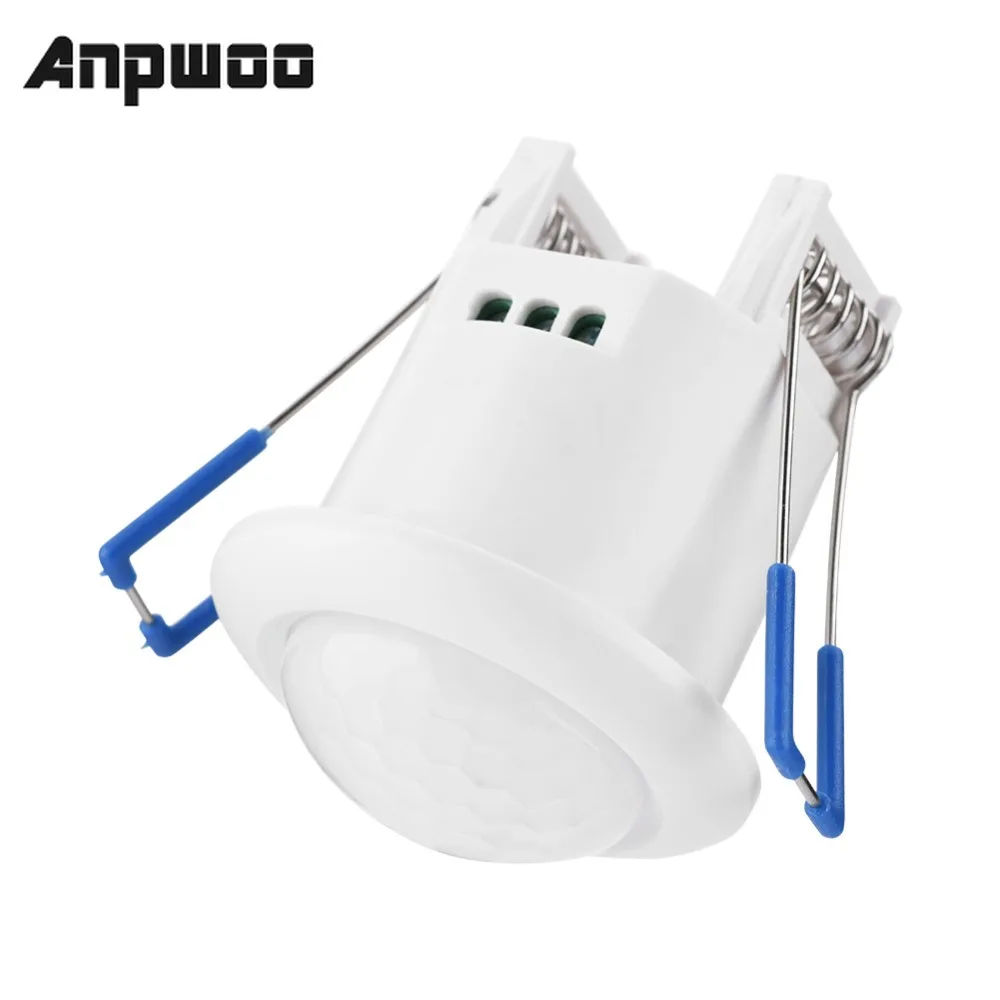 

Mini Infrared Motion Sensor Switch 360 Degree PIR Detection Recessed Ceiling Occupancy Motion Sensor Detector Lamp Light Switch