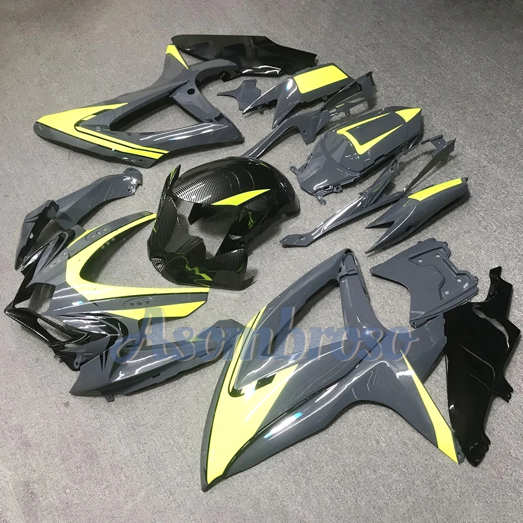 Новый окрашенный комплект обтекателей из углеродного волокна ABS для GSXR 600 750 2008 2009