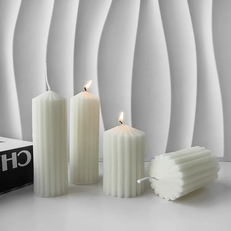 Геометрические шипы полосатые формы для свечей сделай сам ароматические свечи