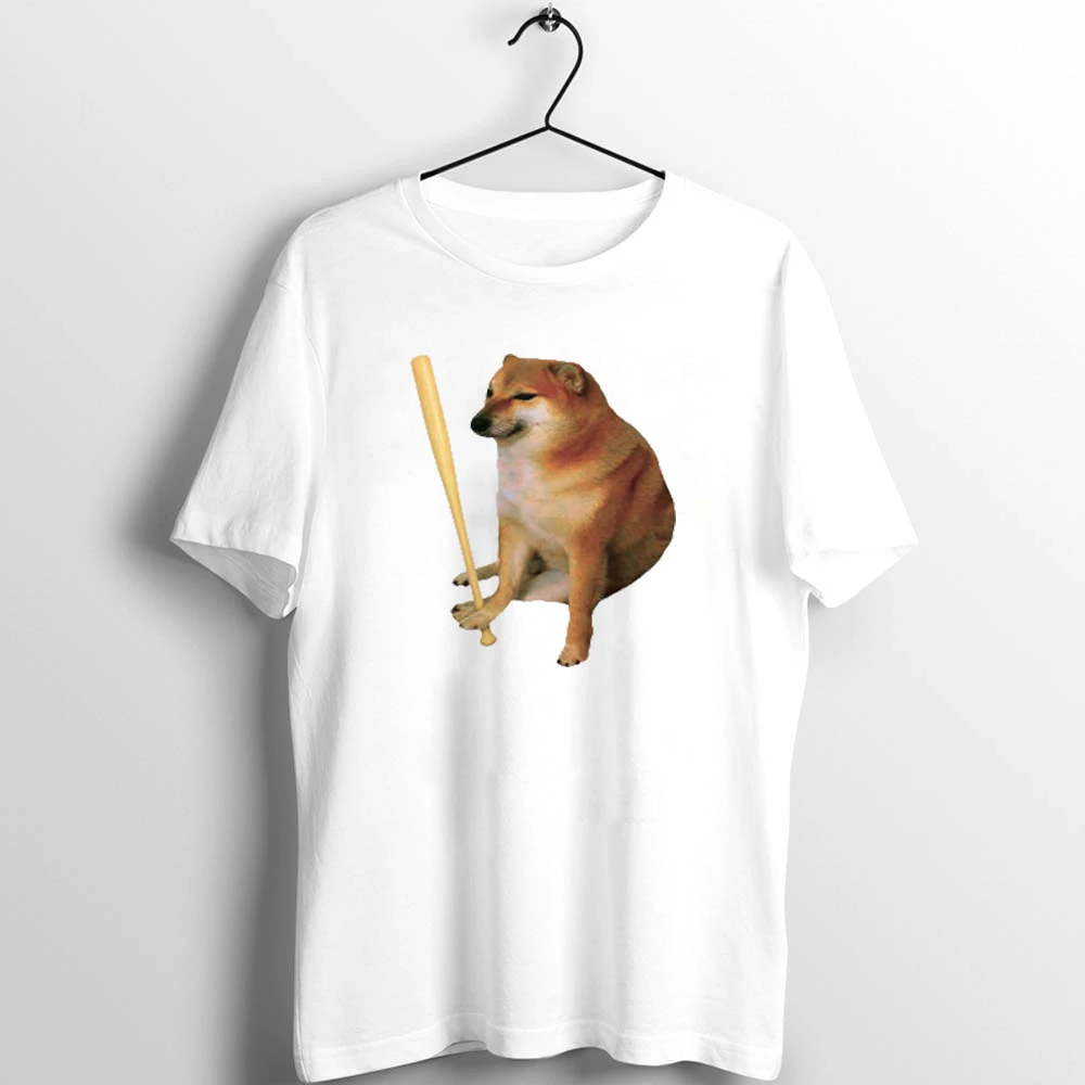 

Female T-shirt Harajuku Women T Shirt Bonk Meme Doge Funny Artwork Printed Tee Swole Doge Print Casual Short Sleeve Tops Tee