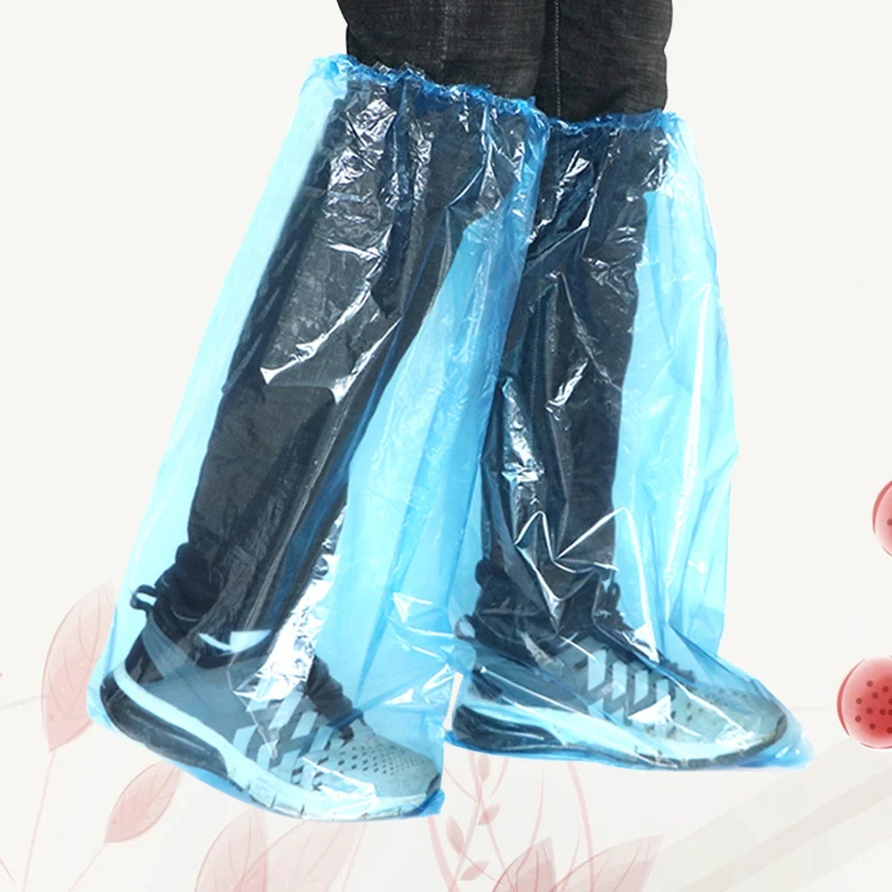 20 шт. защитные бахилы водонепроницаемые одноразовые длинные утолщенные для