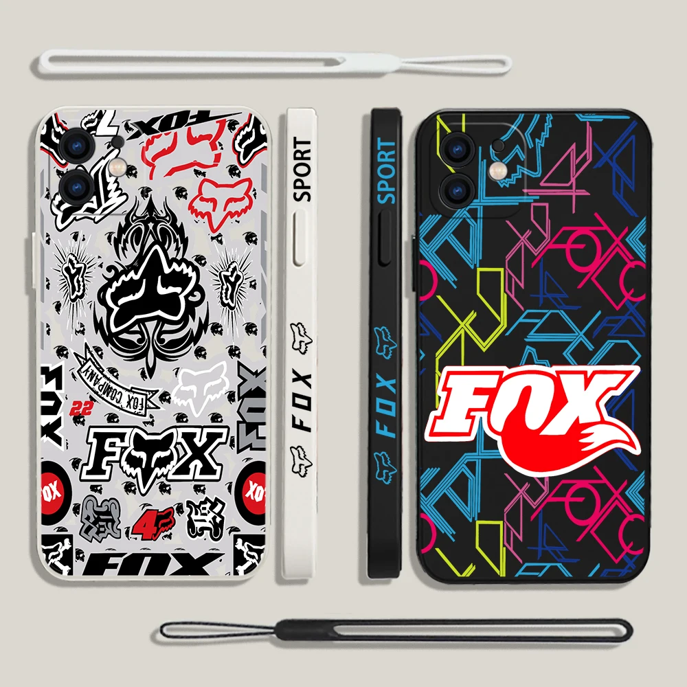 

Luxury Motorcycle Racing Foxes Phone Case For Xiaomi Redmi Note 12 11 11T 10 10S 9 Pro Plus K40 K50 K60 4G 5G With Hand Strap
