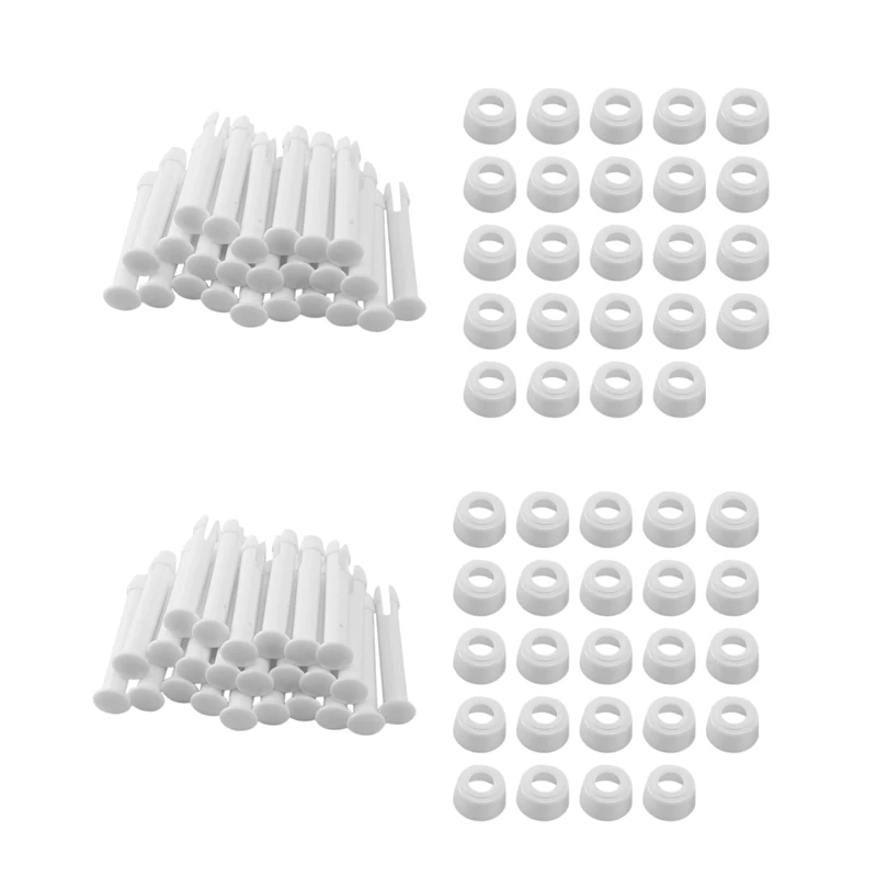 

48Pcs ABS Pool Joint Pins, 6Cm/2.36In Cap Set Seals For Intex Swimming Pool Replacement Parts 28270-28273