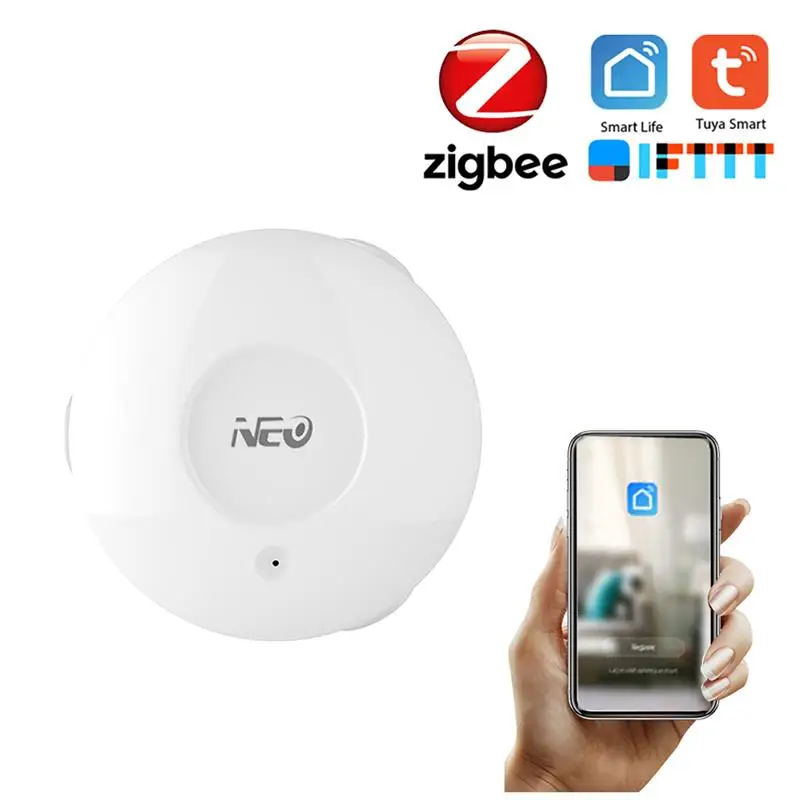 

Neo Coolcam ZigBee Water Overflow Sensor WiFi Waterproof Water Leak Detector Kitchen Bathroom Flood Level Alarm