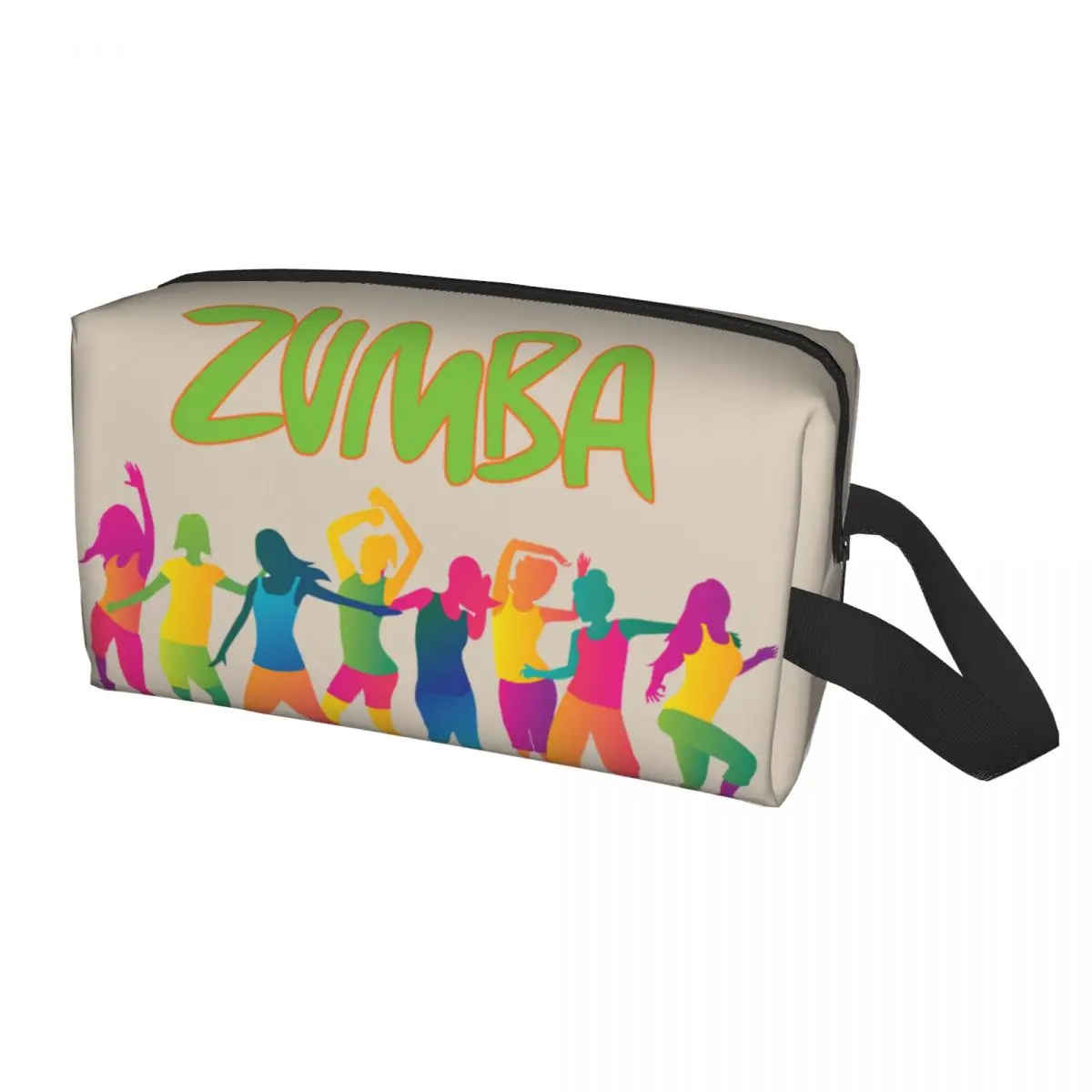 

Fashion Physical Zumba Dance Travel Toiletry Bag for Women Exercise Cosmetic Makeup Organizer Beauty Storage Dopp Kit