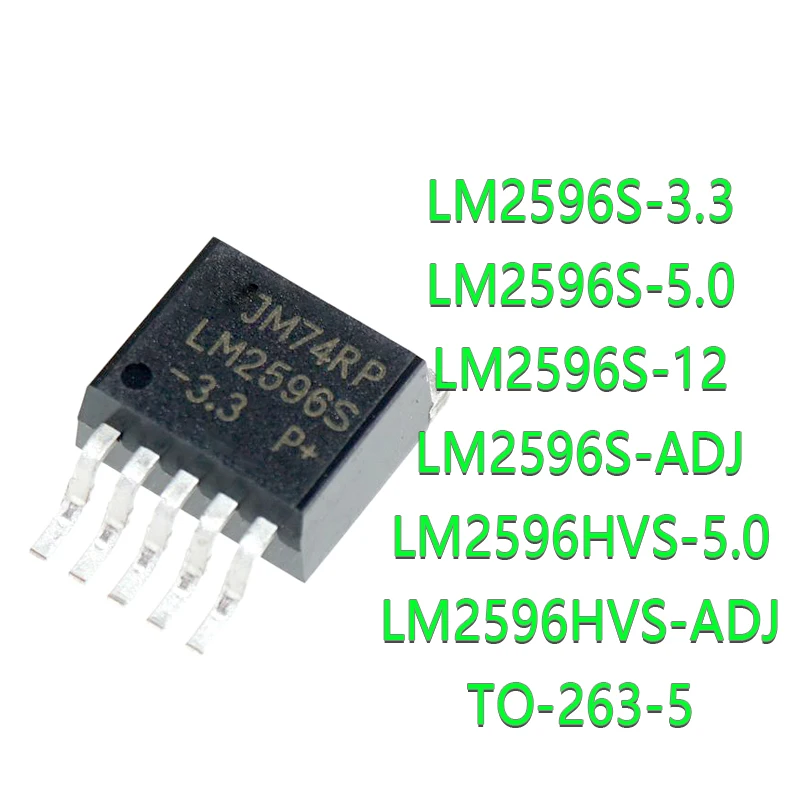 5 יח חחחLM2596S-ADJ LM2596S-5.0 LM2596S-3.3 LM2596HVS-ADJ LM2596HVS-5.0 LM2596S-12 LM2596S LM2596HVS LM2596 כדי-263