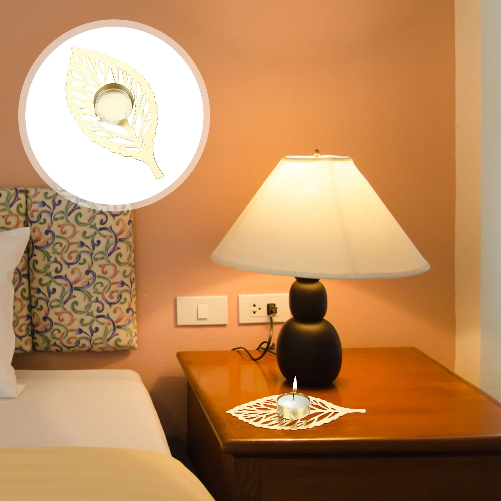 

Holder Leaf Tealight Metal Pillar S Table Tray Stand Taper Day Candlestick Valentine Cup Decorativevotive Centerpiece