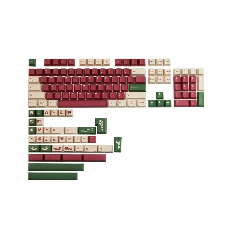 

142 Keys PBT Dye-Subbed Keycaps Cute GMK Poke Rice Mechanical Keyboards Key
