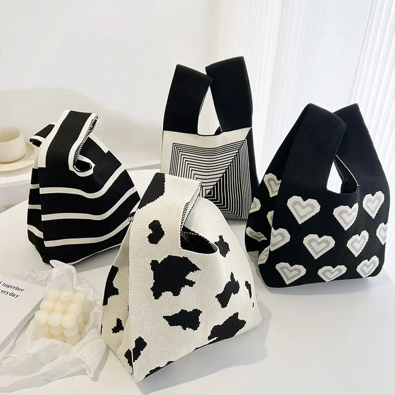 RDW2 вязаная сумка ручной работы женская мини-жилет на запястье повседневная