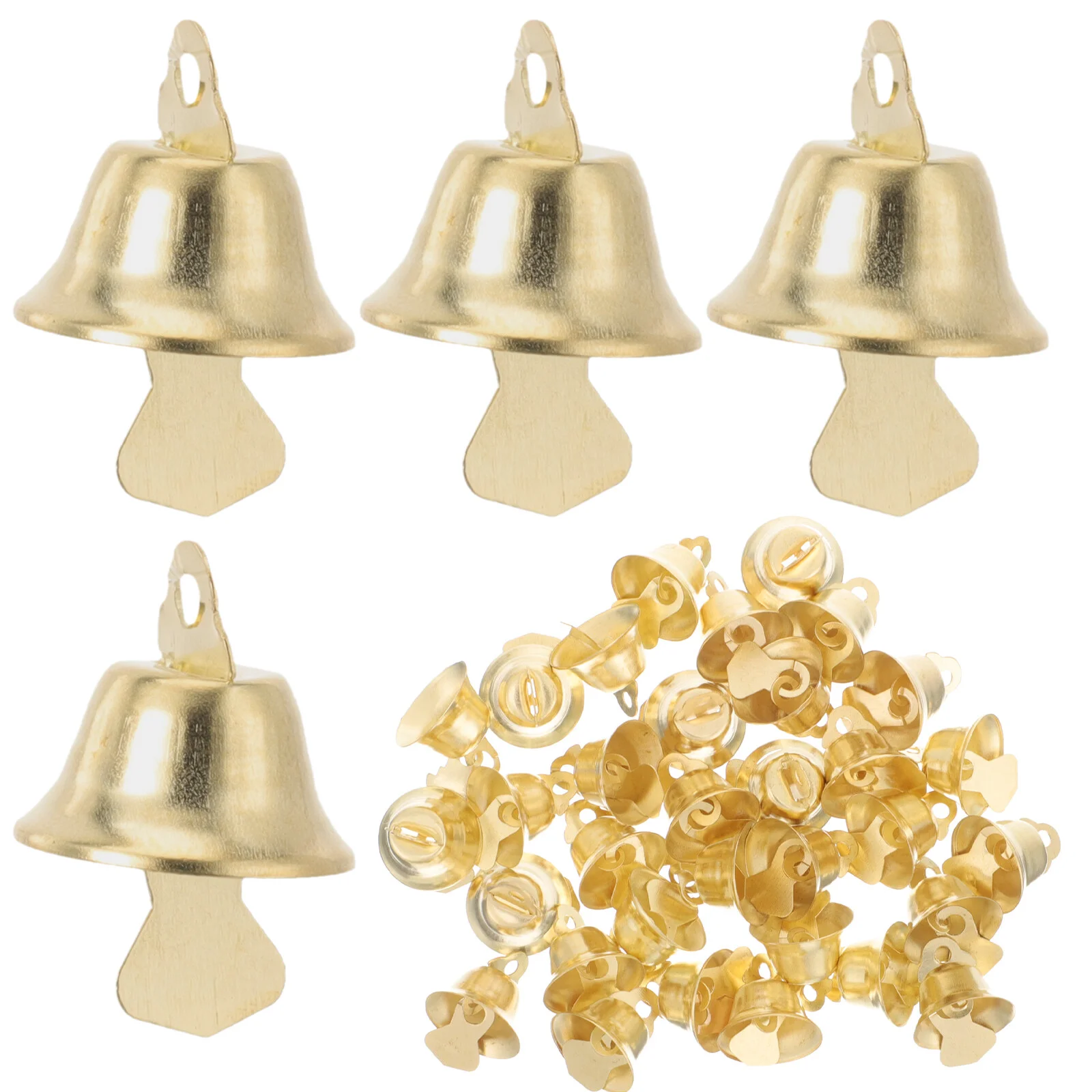 

100Pcs Wedding Accessories DIY Horn Bells Small Bells Bells Craft Liberty Brass Bell For Wedding Accessories Favor Decoration
