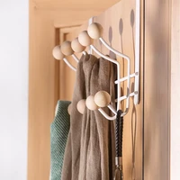 bathroom towel rack over the door hooks for hanging metal wall storage rack without punching u3008