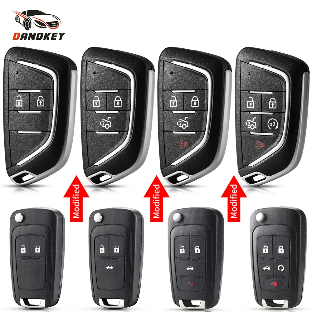 

Dandkey измененный чехол для дистанционного ключа для Opel Vauxhall Insignia Astra J Mokka Zafira для Chevrolet Cruze Epica Lova Camaro Impala