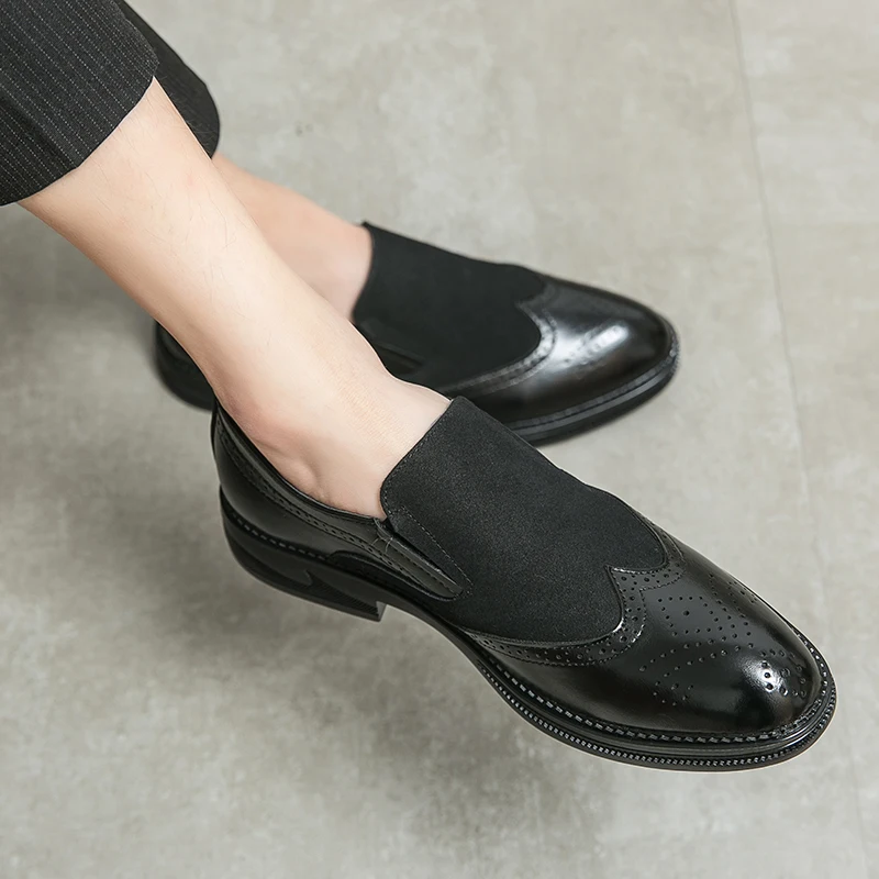 

Men Dress Shoes Men Spring Wedding Fashion Office High Quality Leather Comfy Business Man Formal Shoes 2022 Men Shoes