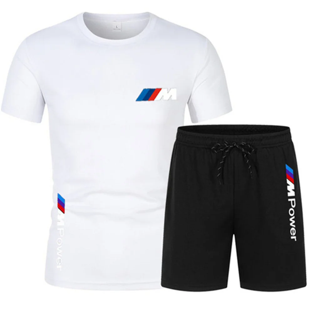 

2023 Men's Summer Round Neck Beach Shorts Set 3D Solid Letter Image Printing Two Piece Set Fashion and Popular Casual Apparel