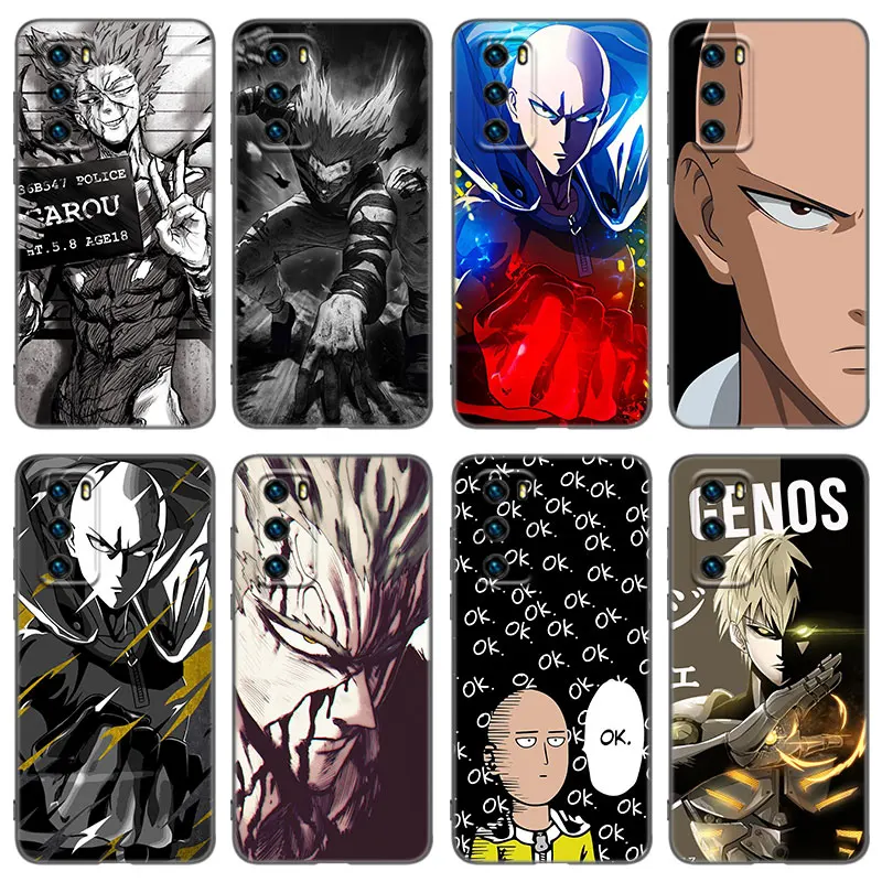 Чехол для телефона с аниме One Punch Man Huawei P8 P9 P10 P20 P30 P40 Lite 2017 P50 P Smart Pro Z S 2018 2019 2020 2021