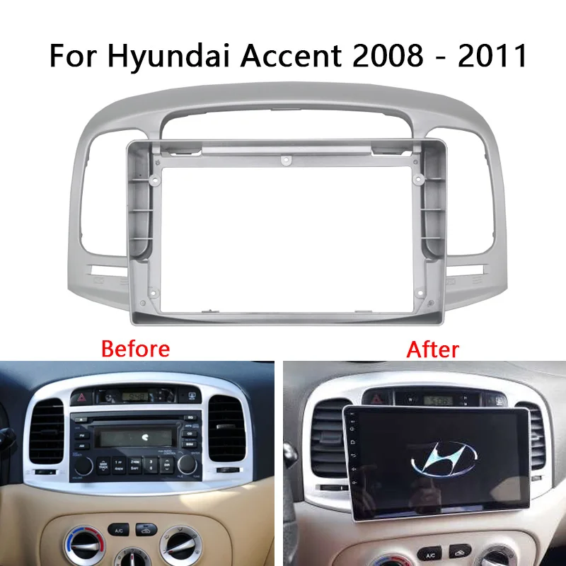 Автомобильный радиоприемник Fascia ДЛЯ Hyundai Accent 2008 2009 2010 2011 мультимедийный плеер