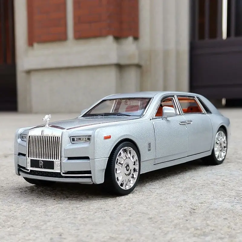 

1/18 Rolls Royce Phantom Alloy Car Model Diecasts & Toy Vehicles Metal Car Model Collection Simulation Sound and Light Kids Gift