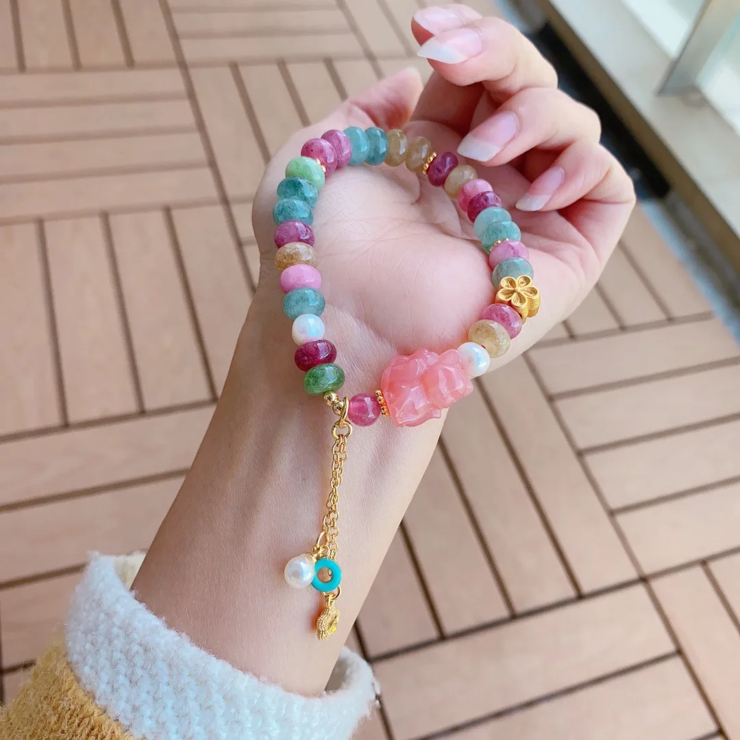 Этнические легендарные браслеты с девятихвостовой лисой и животными для женщин