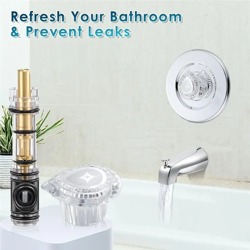 Комплект для замены ручки смесителя BYBS для Moen 12251225B и 96797, включая картридж и стандартную однорычажную ручку для ванны и душа (art.: 3920dbd75c323) - 3920dbd75c323