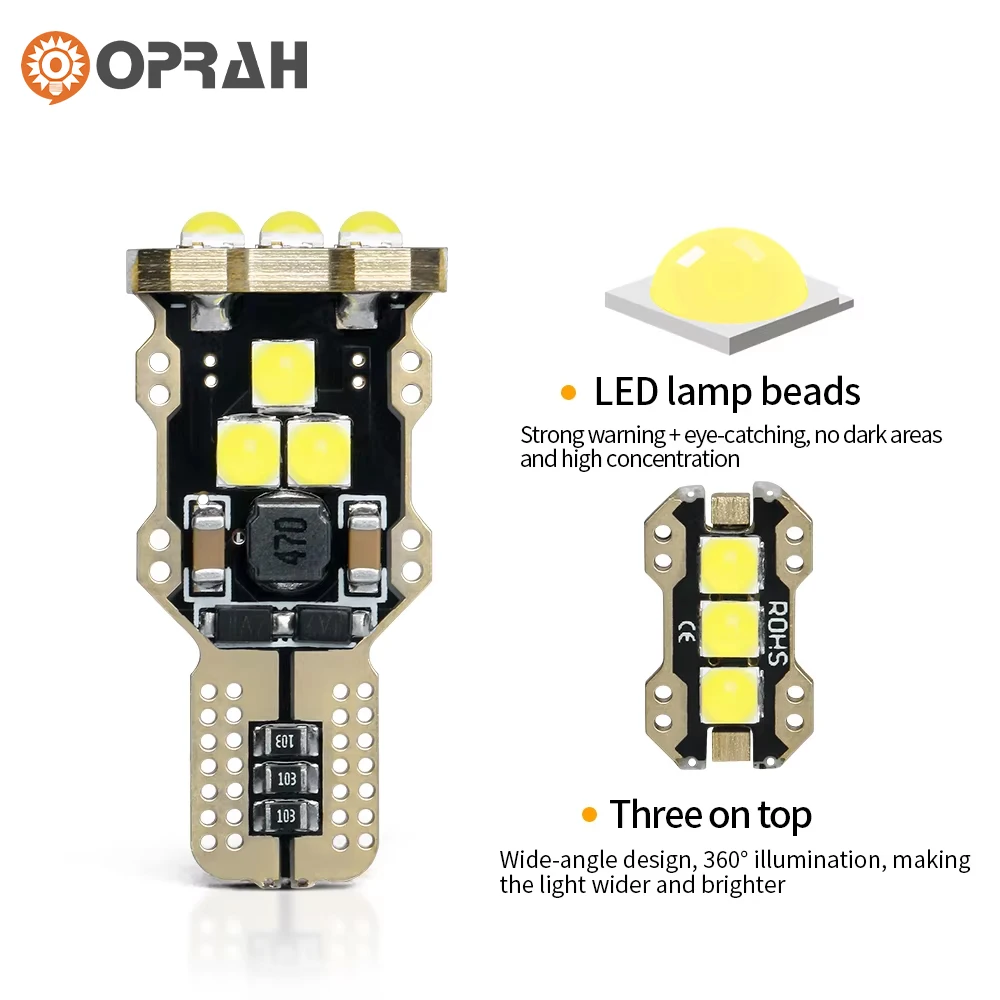 2 шт. Canbus без ошибок T15 W16W светодиодная лампа заднего хода 3030 9SMD автосигнальная