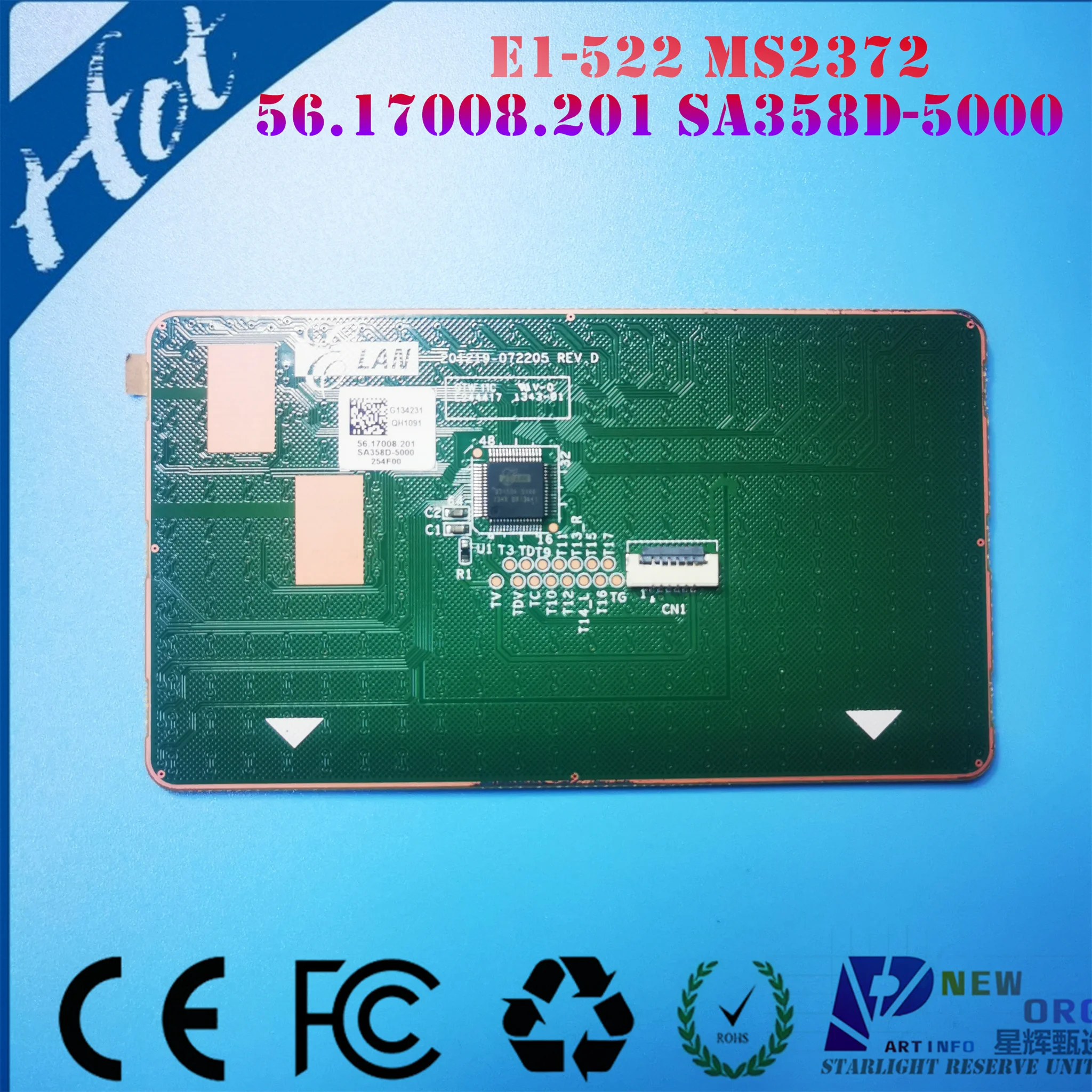 Ноутбук с сенсорной панелью для ACER ASPIRE E1-572 E1-570 E1-530 E1-510 E1-570G E1-572G V5-561G V5-561 MS2372 series 56.17008.201