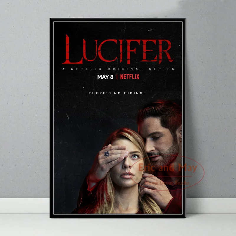 

Плакаты и принты для ТВ-сериала Люцифера, популярный новый сезон, масляная живопись, холст, настенные картины, украшение