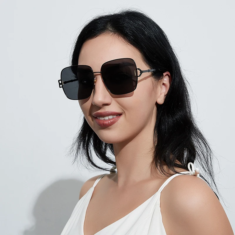 DDDLONG Retro Fashion Square Sunglasses Women Men Metal Sun Glasses Classic Vintage UV400 Outdoor Oculos De Sol D93