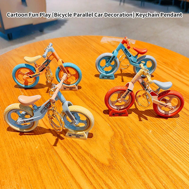 

1Pc Splicing Bicycle Keychain 3D Movable Mountain Bike Model Keyring For Men Couple Bag Pendant Kid Toy Gift Accessories