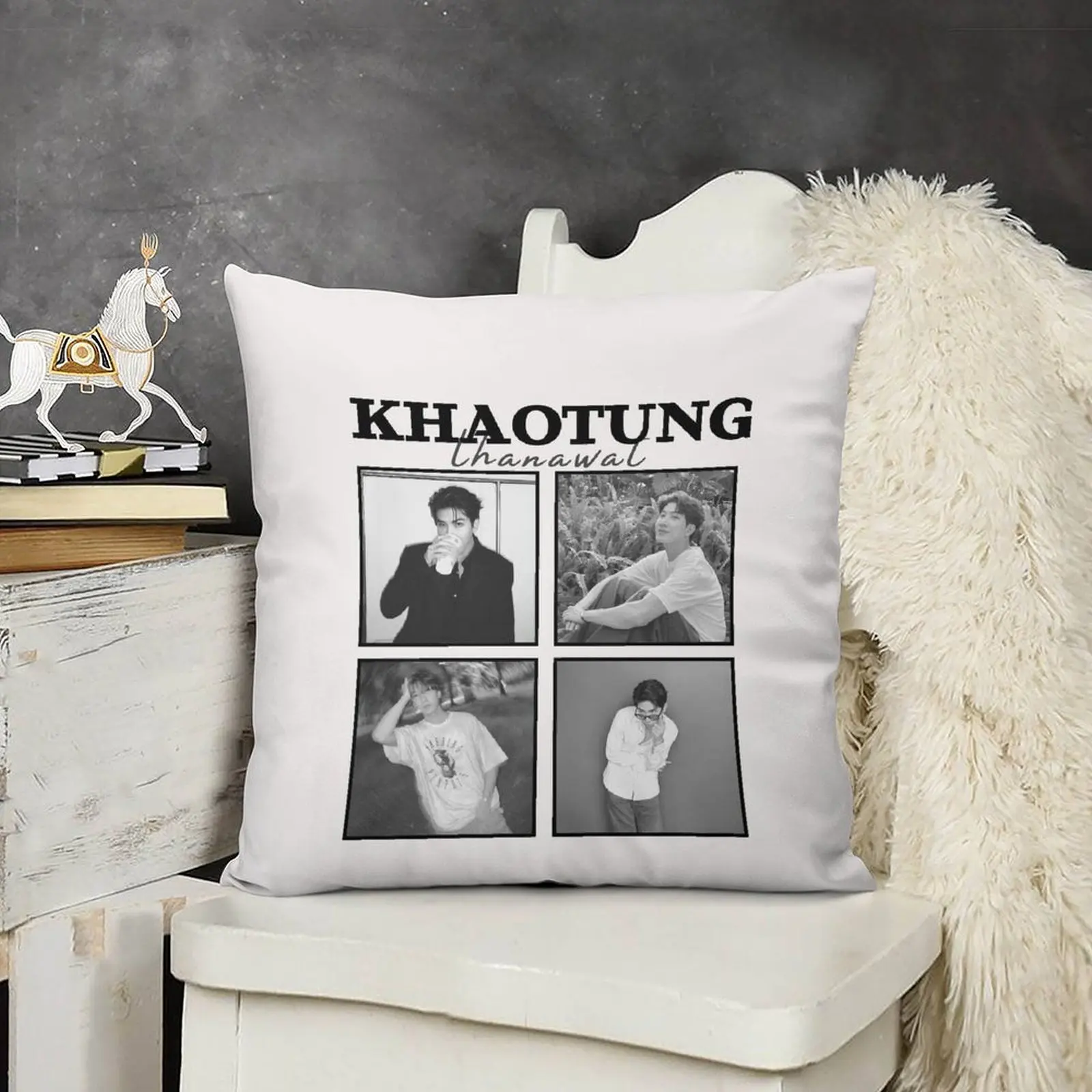 Плакат Khaotung этанават (только друзья) для концерта (белая версия) декоративная