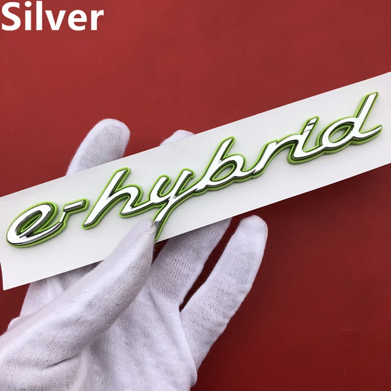 

Green Silver Black Turbo S E-hybrid Emblem Tailgate Logo Badge Decal Fender Ehybird Side Door Sticker