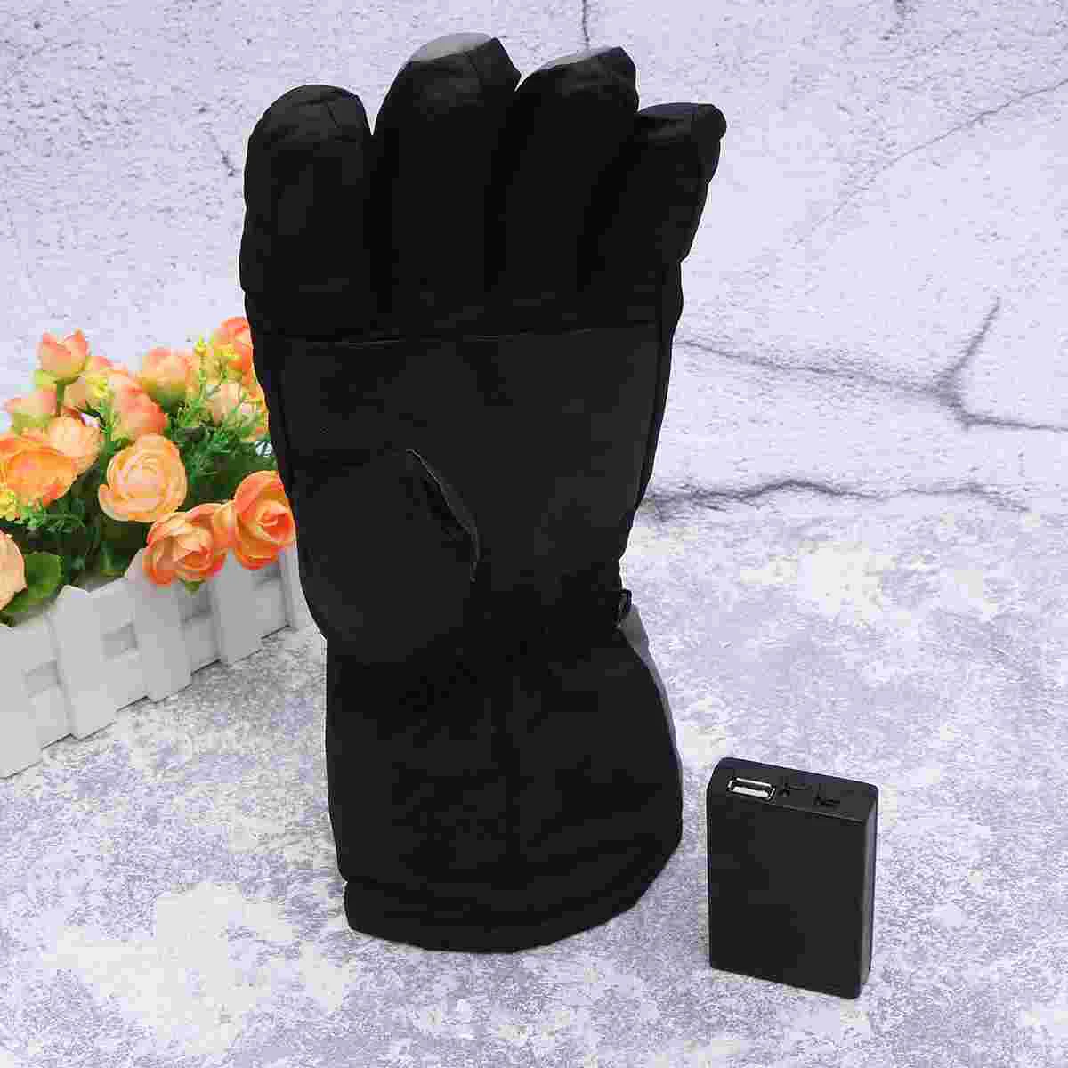 

Gloves Heated Winter Skiing Electronic Five Finger Ski Thickened Heating Warm