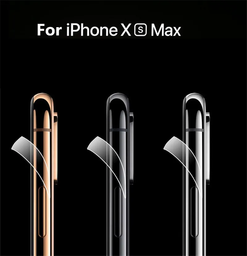 Лидер продаж! Ультратонкая наклейка для IPhone X, XR, XS MAX, прозрачные боковые наклейки с каймой для IPhone 11 Pro, Max 8, 8 Plus, ледяная задняя пленка