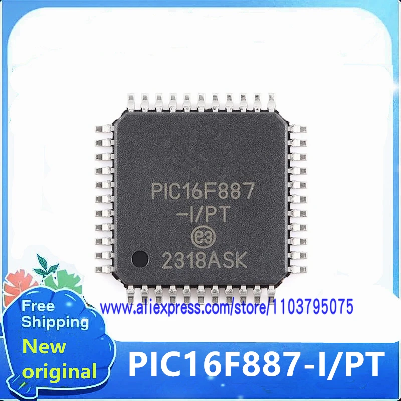 

10-50 шт. PIC16F887-I/PT PIC16F887 TQFP-44 новый оригинальный