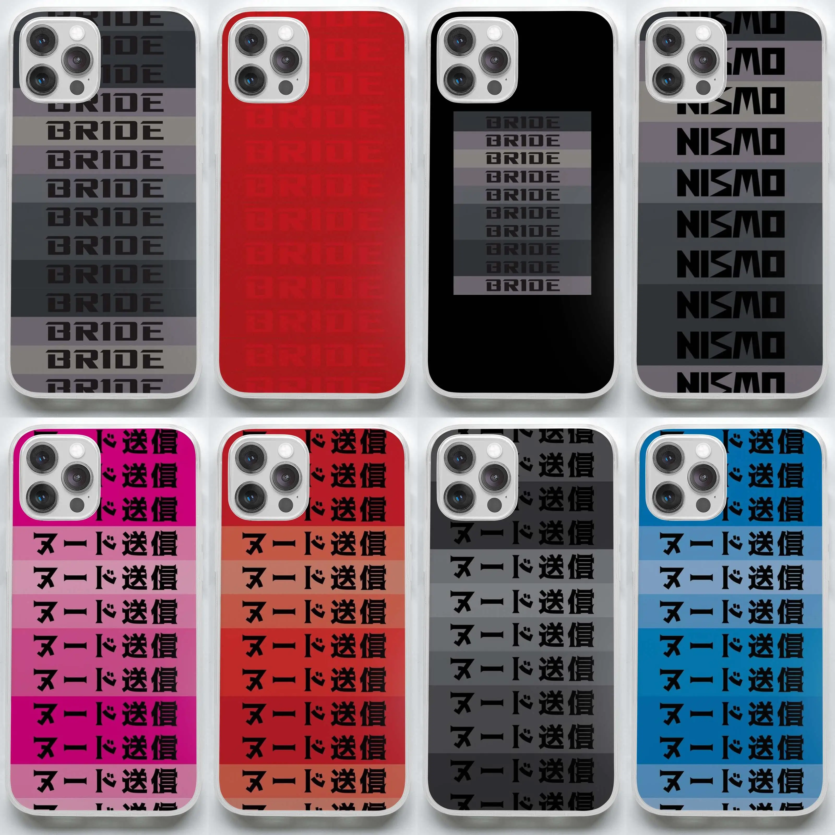 

Bride Jdm Material Soft Phone Case for iPhone 11 12 13 Pro Max Mini 7 8 Plus X XS XR Max Cover Photos Print Fashion Silicon