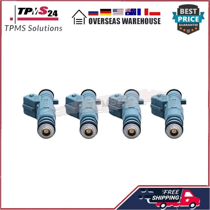 

0280156139 For Citroen C4 2004-2010 Peugeot 206 2003-2008 Peugeot 307 CC 2003-2008 4Pcs Fuel Injectors